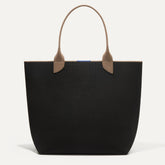PLP |The Lightweight Tote in Black Portobello shown from the front.