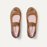 The Kids Mary Jane in Tawny Twig shown from the top.