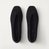 PDP |The Max Square Ballerina in ReVelvet Black shown from the top.