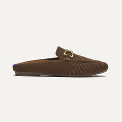 The Double Bit Loafer Mule - Cinnamon Raffia-Knit