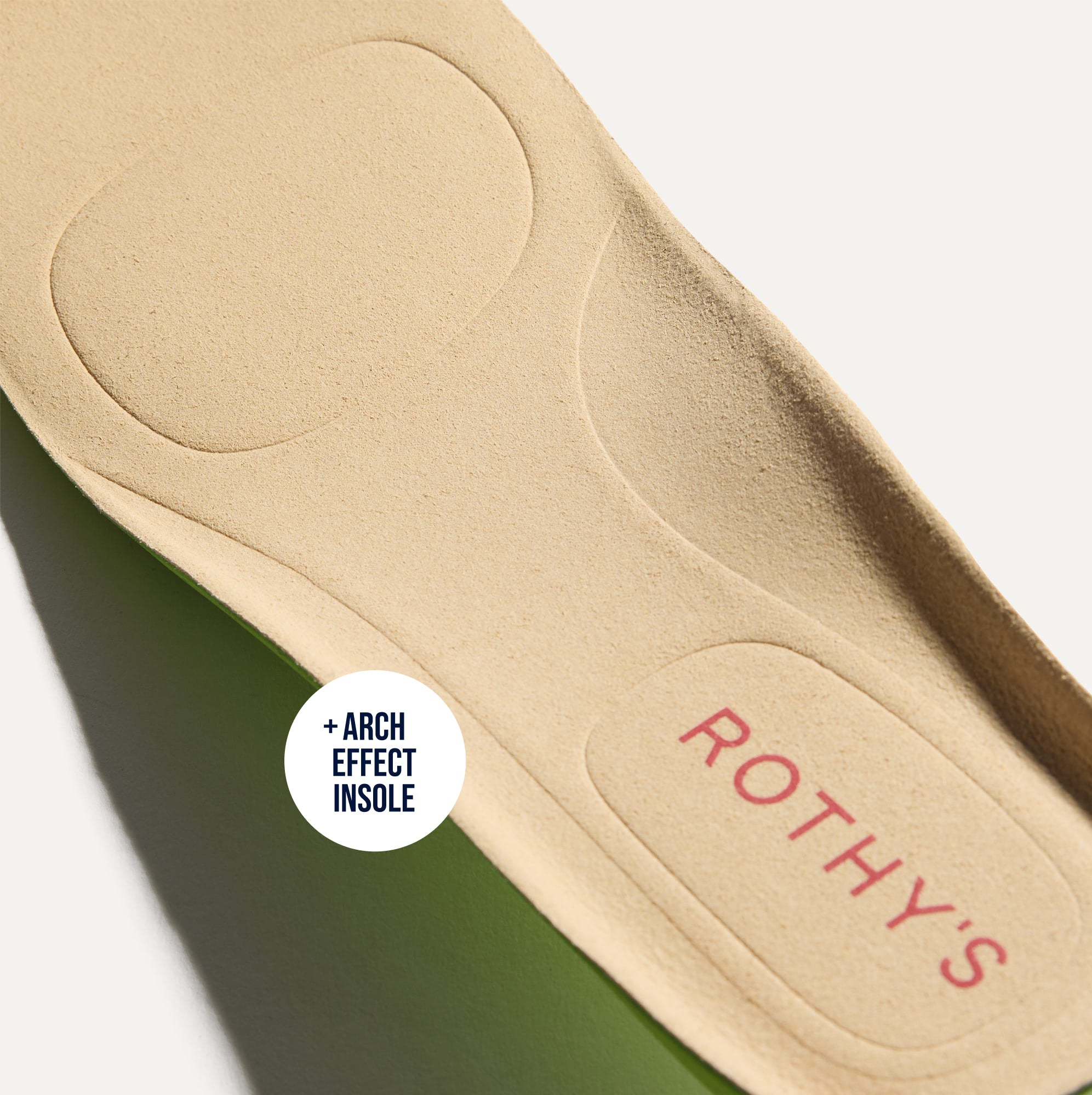 Close up of the Arch Effect Insole on The Daily Driver in Classic Micro Check. 