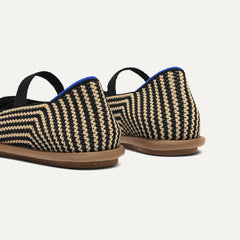 The Cruiser Mary Jane - Toffee Stripe