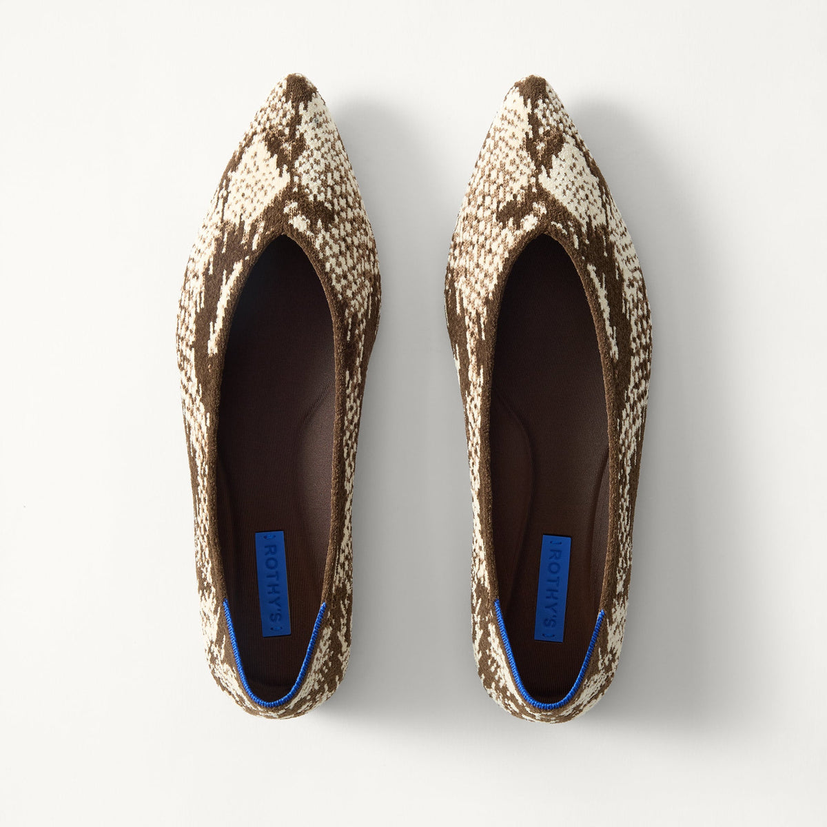 PDP | The Point III in ReVelvet Brown Python shown from the top.