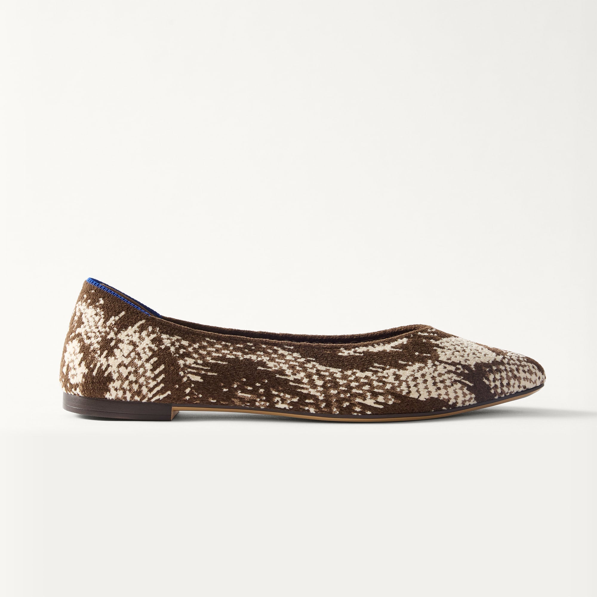 side | The Point III in ReVelvet Brown Python shown from the side. 