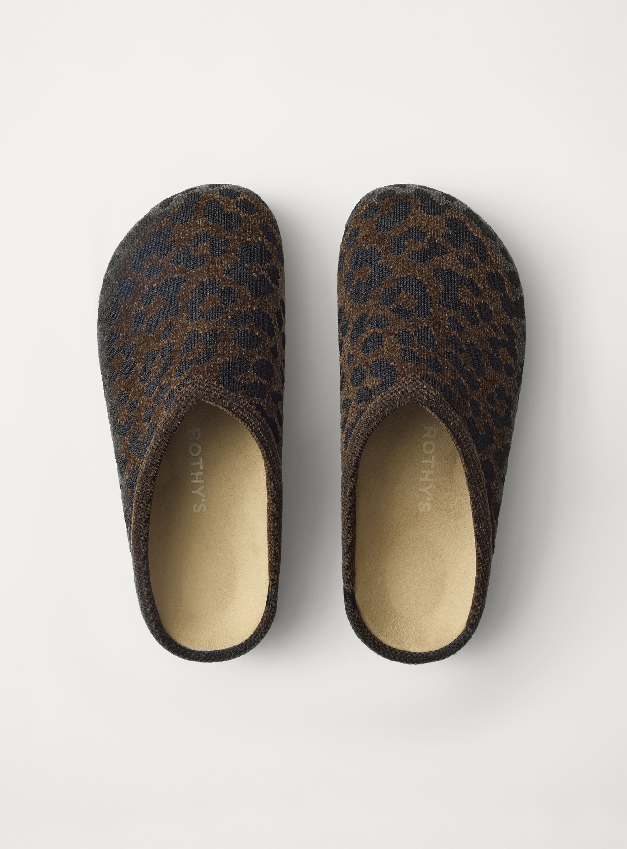 PLP |The Casual Clog in ReVelvet™ Cheetah shown from the top. 