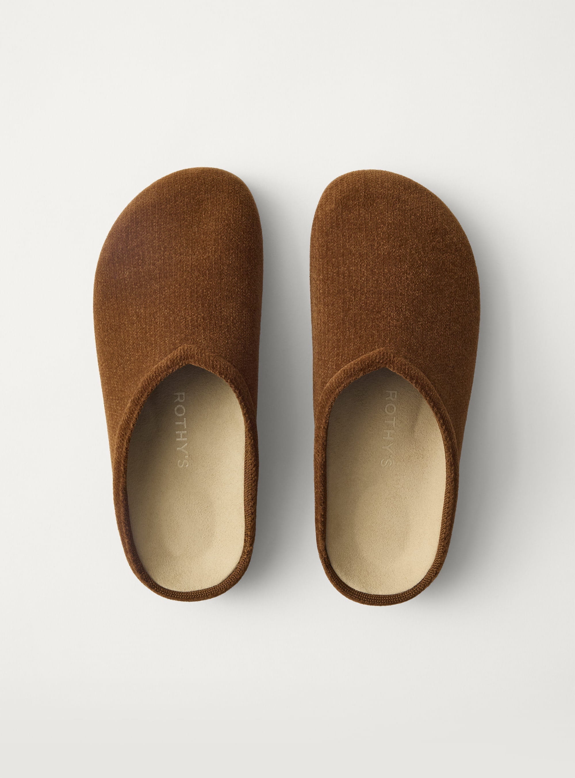 PLP |The Casual Clog in ReVelvet™ Russet shown from the top. 