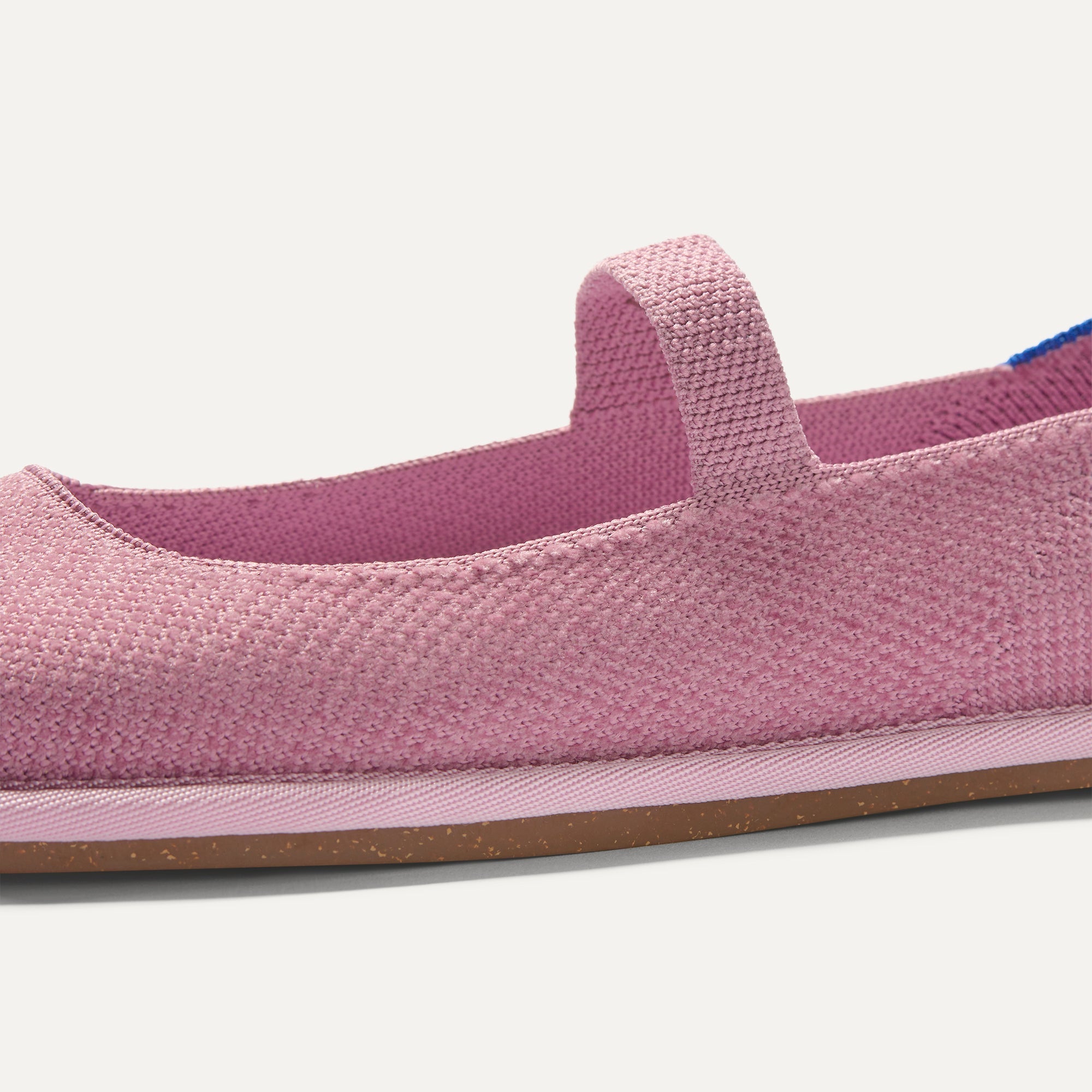The vamp and top strap of The Cruiser Mary Jane in ReVelvet™ Lilac. 
