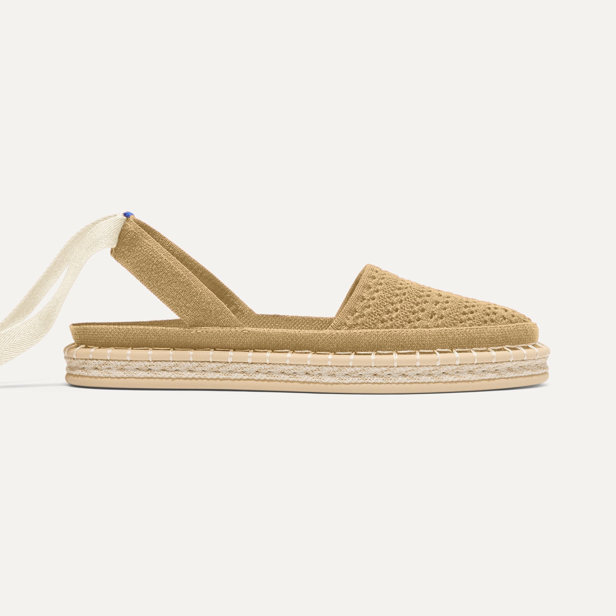 The D'Orsay Espadrille - Camel Crochet