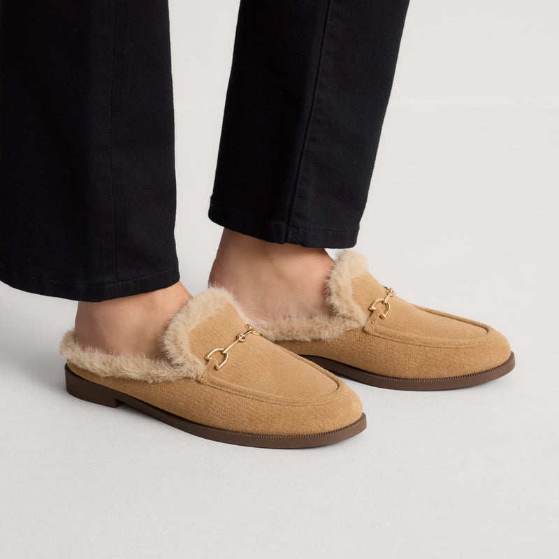 The Après Loafer Mule - ReVelvet™ Pecan