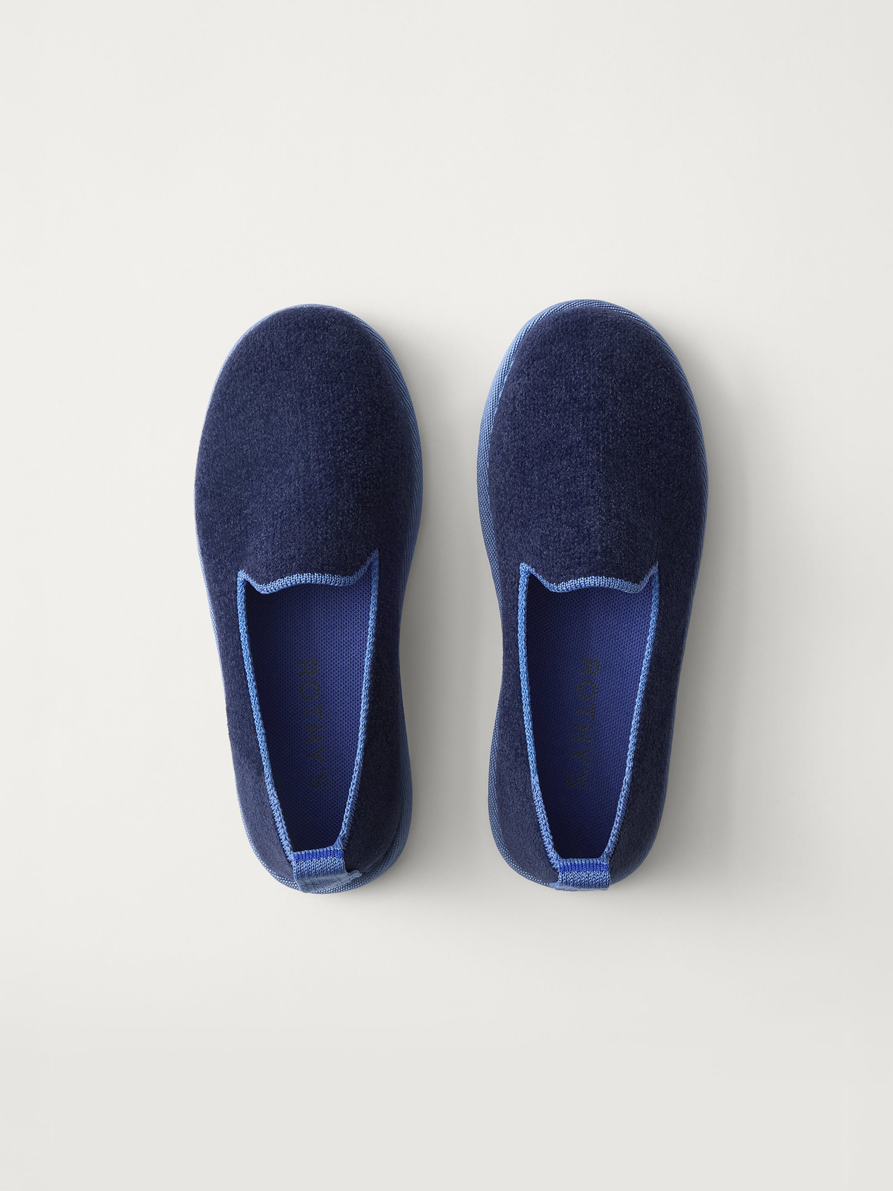 PLP | The Mini Loafer in ReVelvet™ Sailor shown from the top.