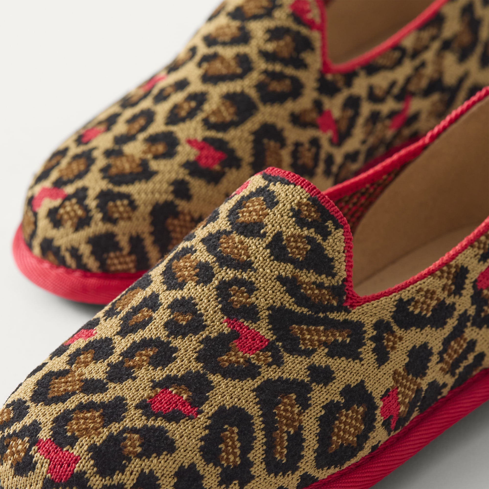 The Mini Loafer in ReVelvet™ Copycat view with detailing of the front of the shoe.